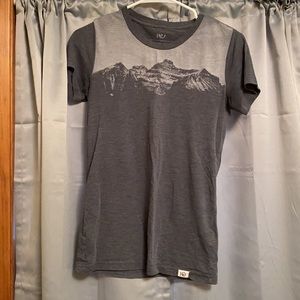 tentree gray mountain t shirt